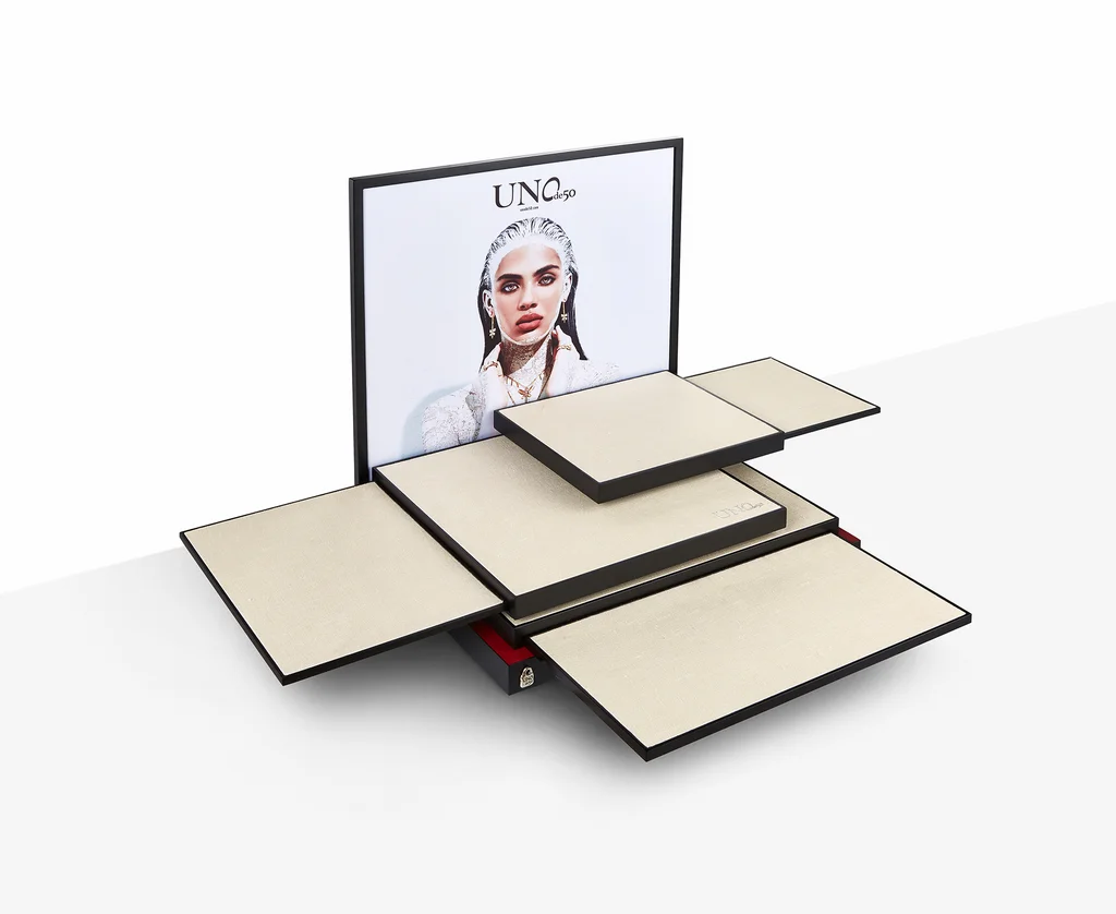 Layered Jewelry Display Platform produced by Casadevall Group.