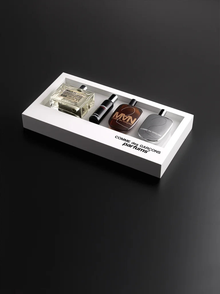 Comme des Garçons: Perfume presentation tray produced by Casadevall Group.