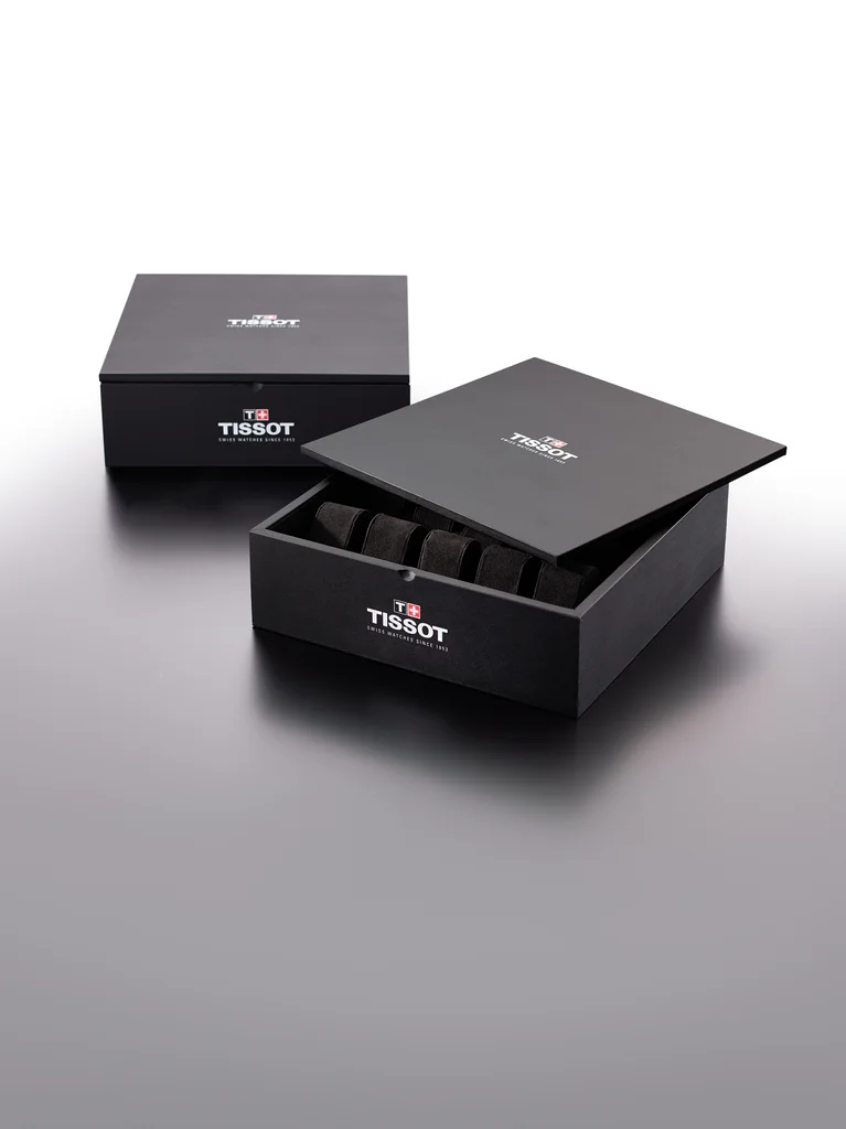 Textured stone-effect watch box produced by Casadevall Group.