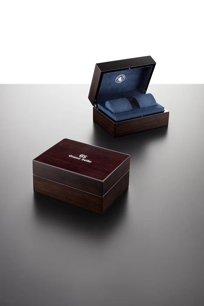 Grand Seiko: Wood-grain watch box produced by Casadevall Group.